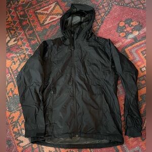 Specialized Black Hooded Rain Jacket